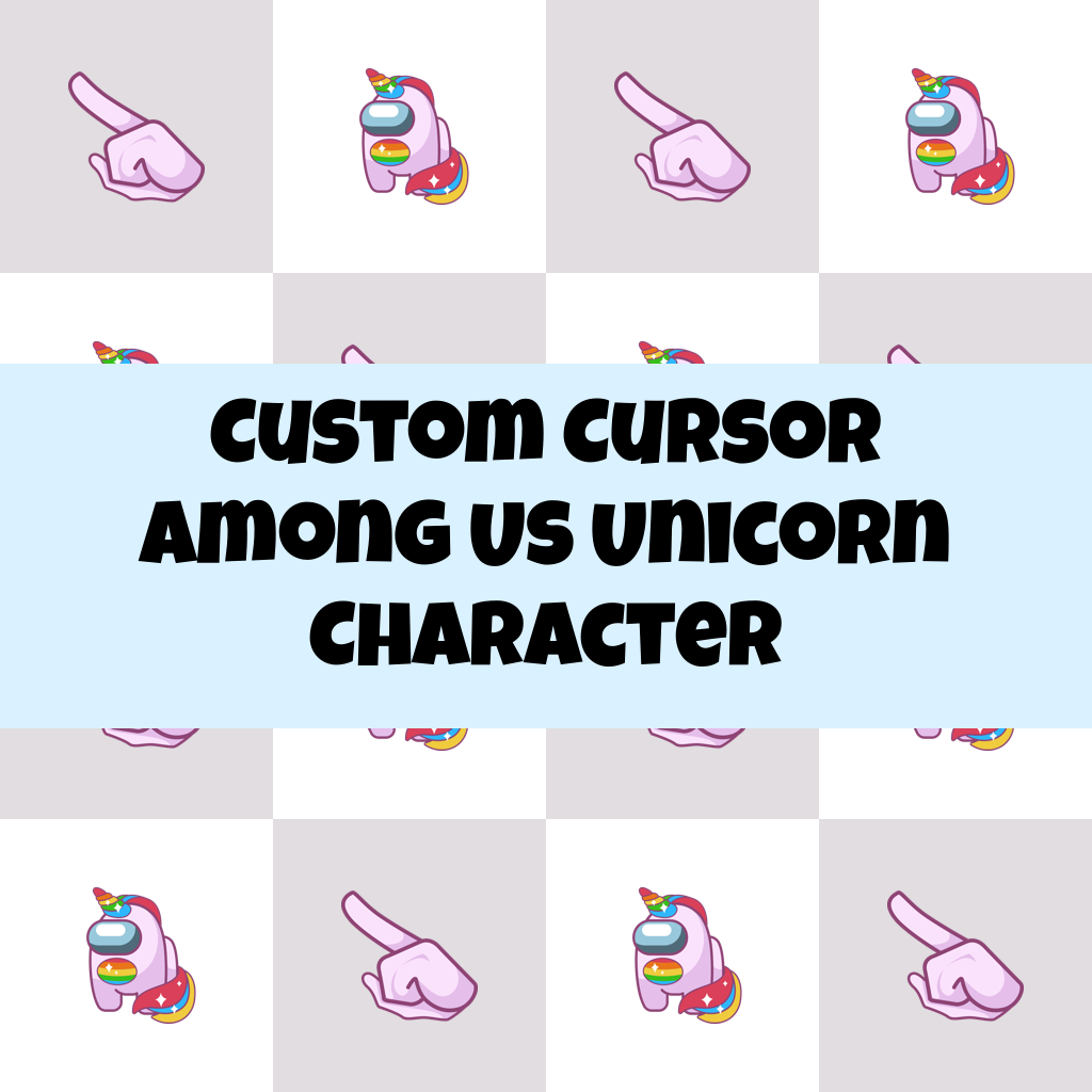 Custom Cursor Among Us Unicorn Character